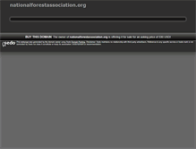 Tablet Screenshot of nationalforestassociation.org